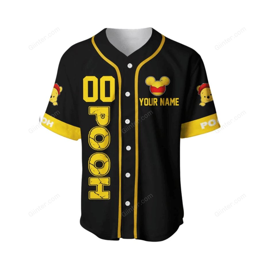 Winnie The Pooh Baseball Jersey Shirt CMZPOOH01684