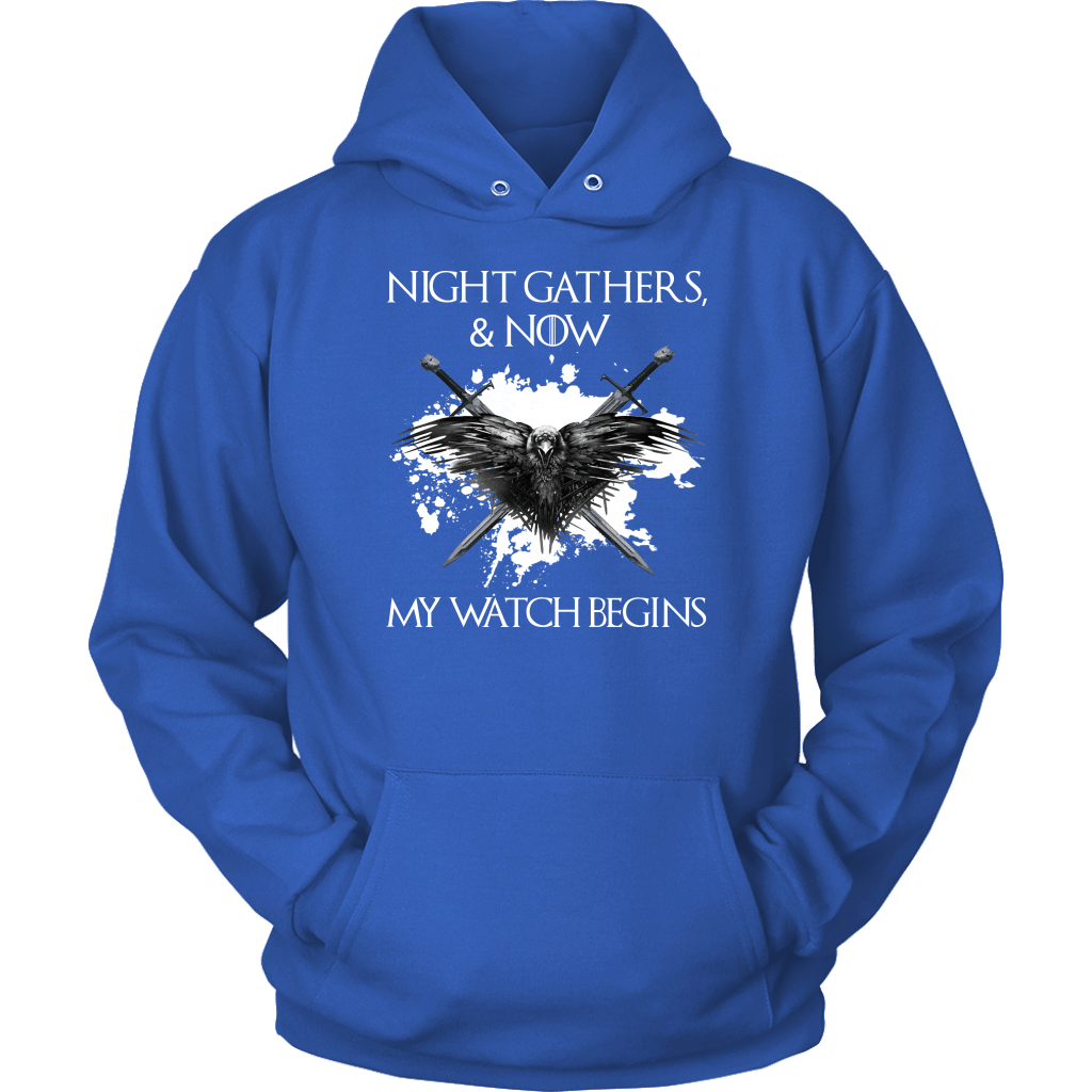 "Night gathers and now my watch begins" Game Of Thrones T-shirt/Hoodie
