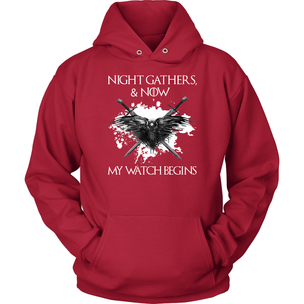 "Night gathers and now my watch begins" Game Of Thrones T-shirt/Hoodie