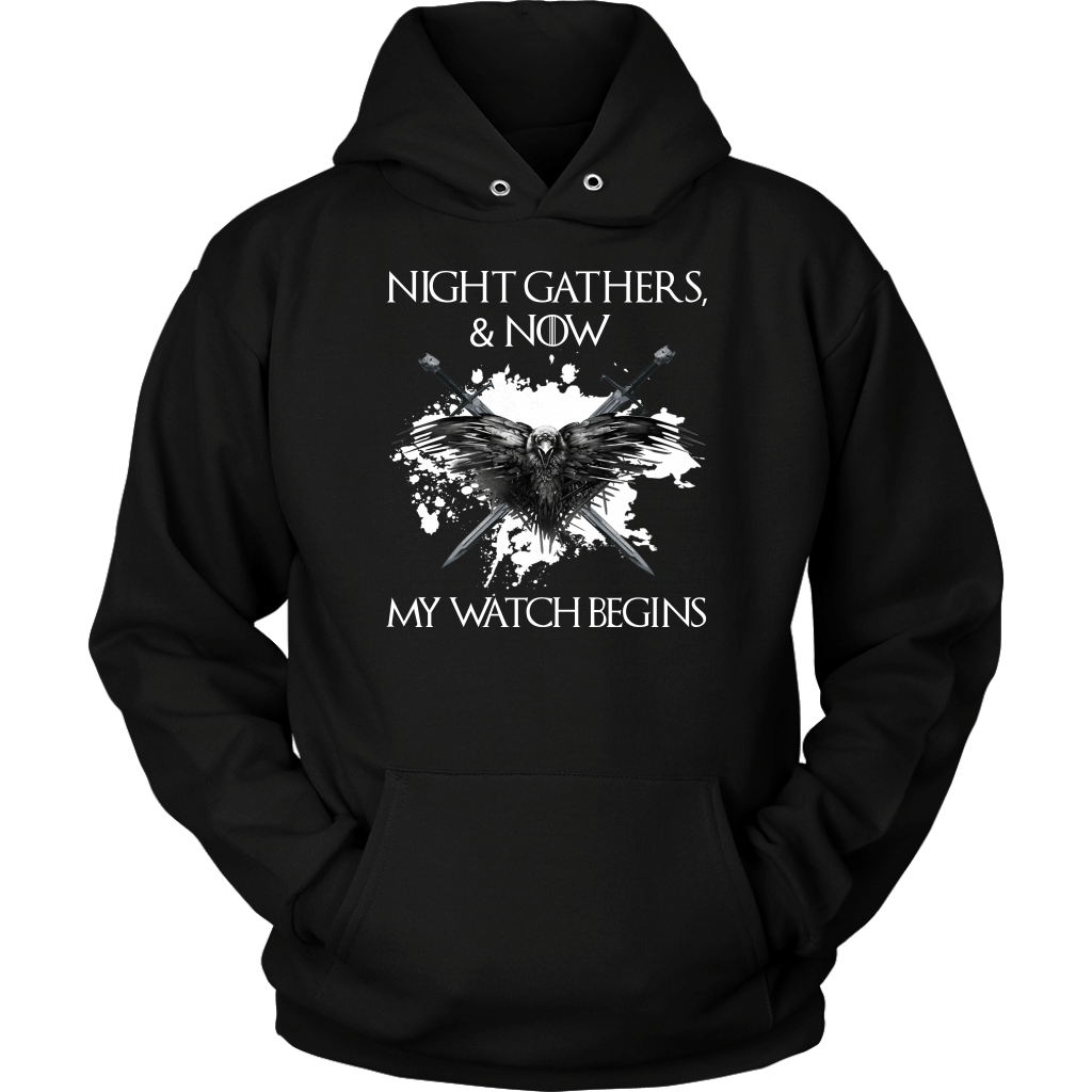 "Night gathers and now my watch begins" Game Of Thrones T-shirt/Hoodie