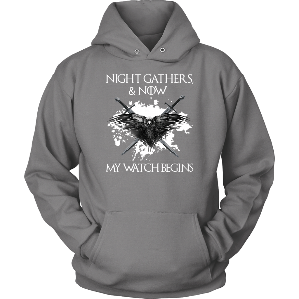 "Night gathers and now my watch begins" Game Of Thrones T-shirt/Hoodie