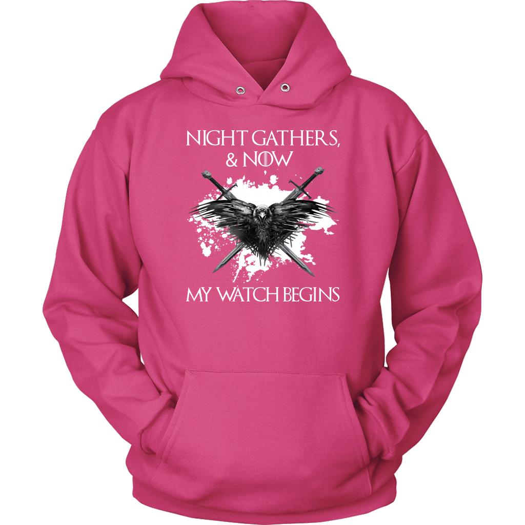 "Night gathers and now my watch begins" Game Of Thrones T-shirt/Hoodie