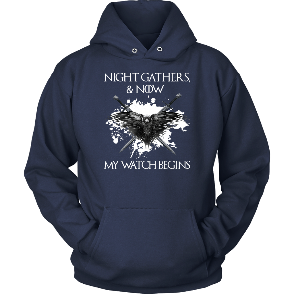 "Night gathers and now my watch begins" Game Of Thrones T-shirt/Hoodie