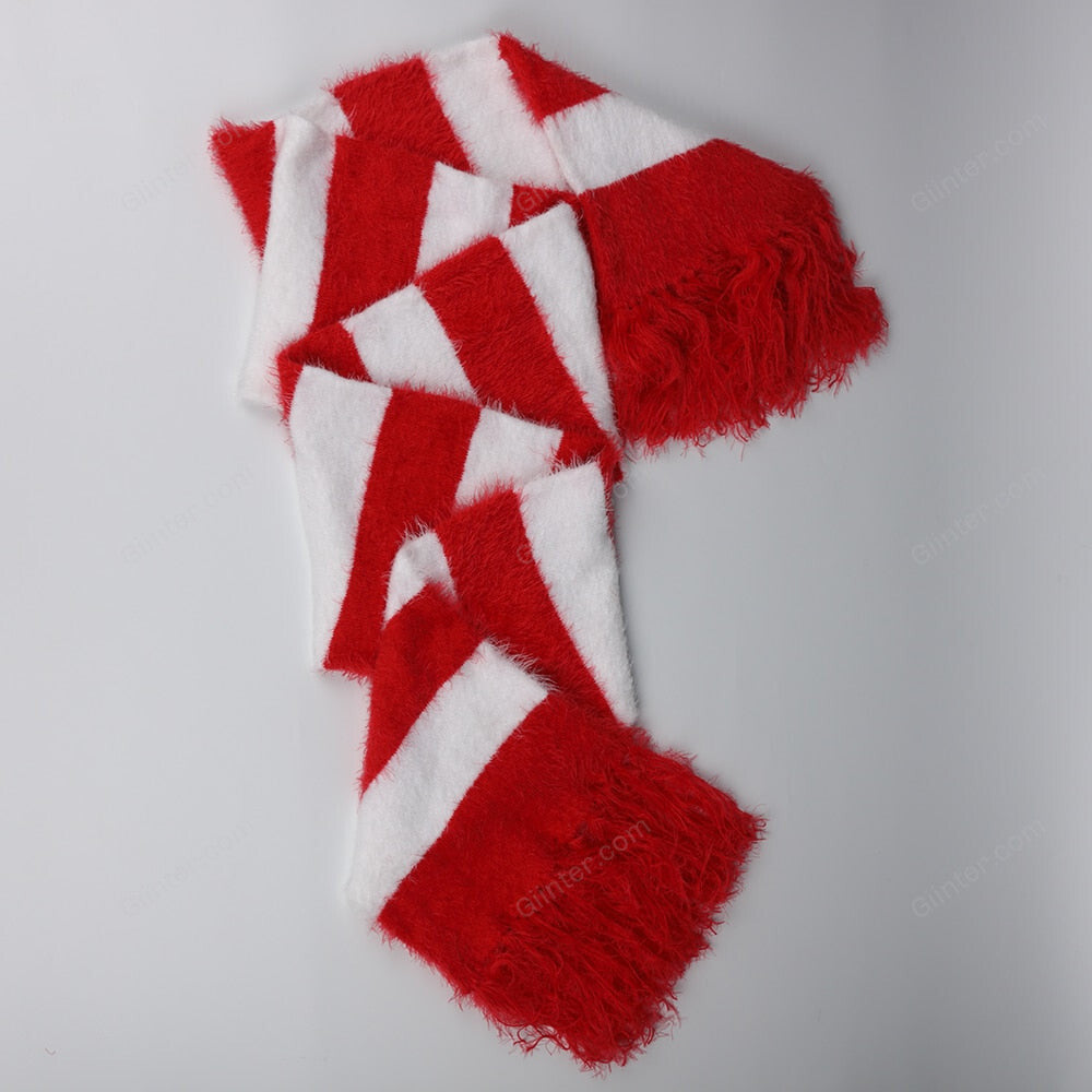 2018 Cartoon The Grinch Scarf Red And White Scarf