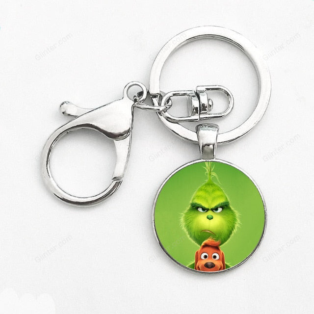 2018 Fashion Bag/Car Accessories Keychain Grinch Key Chain