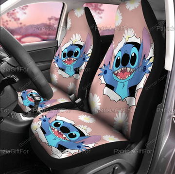 2pcs Funny Stitch Car Seat Cover GINLIST72409