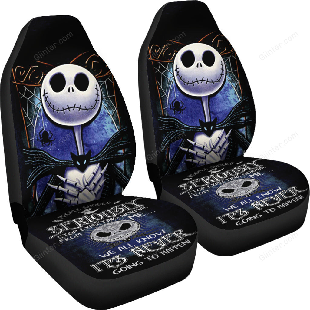 2pcs Jack Skellington Car Seat Cover 240