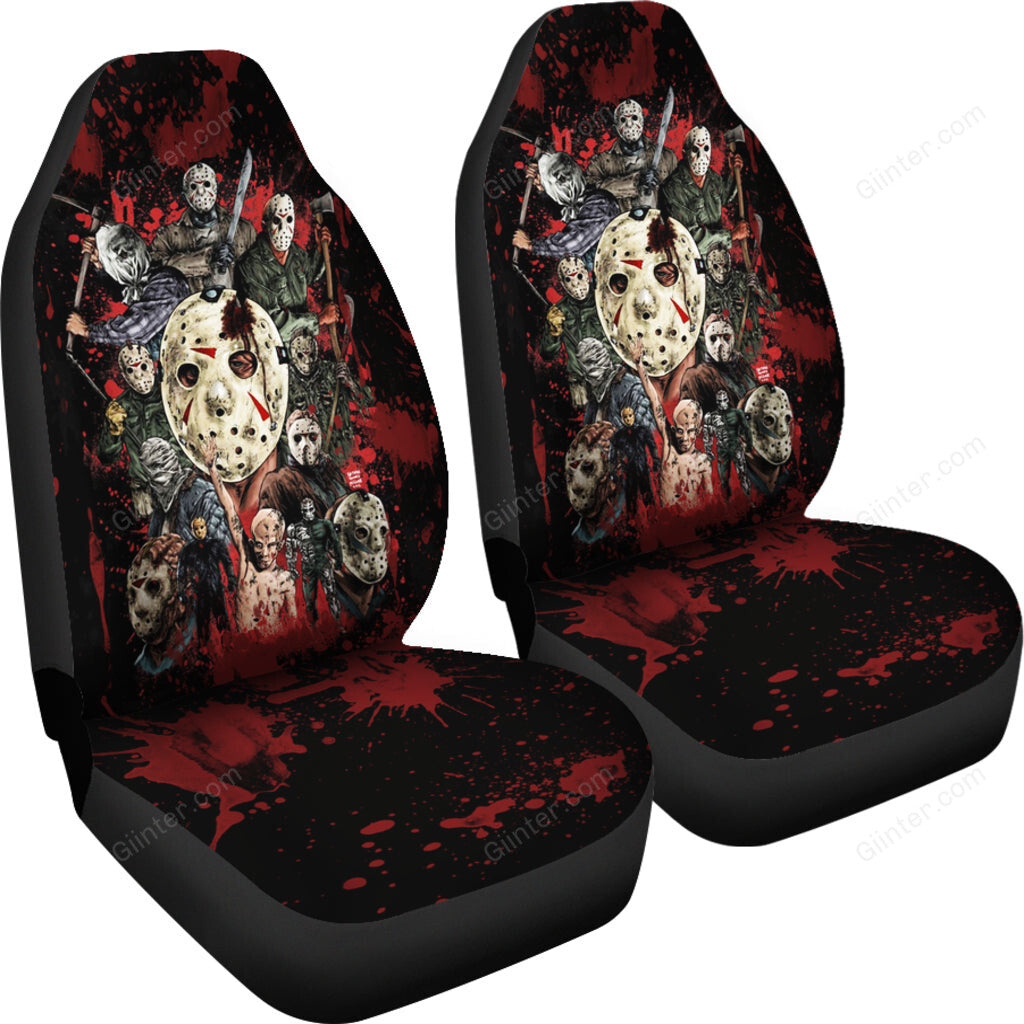 2pcs Jason Voorhees Car Seat Cover 11
