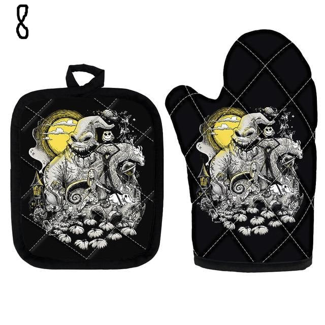 2PCS Nightmare Before Christmas Oven Glove Heat