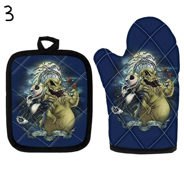 2PCS Nightmare Before Christmas Oven Glove Heat