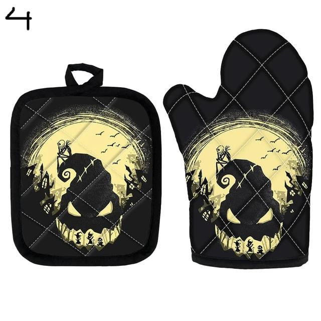 2PCS Nightmare Before Christmas Oven Glove Heat