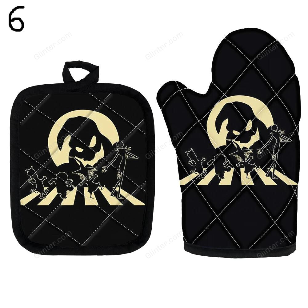 2PCS Nightmare Before Christmas Oven Glove Heat