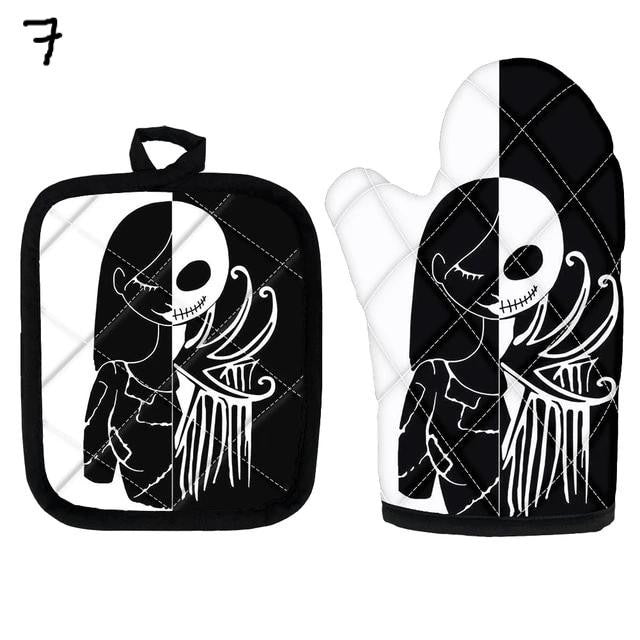 2PCS Nightmare Before Christmas Oven Glove Heat