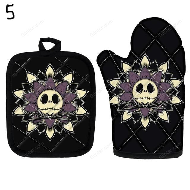 2PCS Nightmare Before Christmas Oven Glove Heat