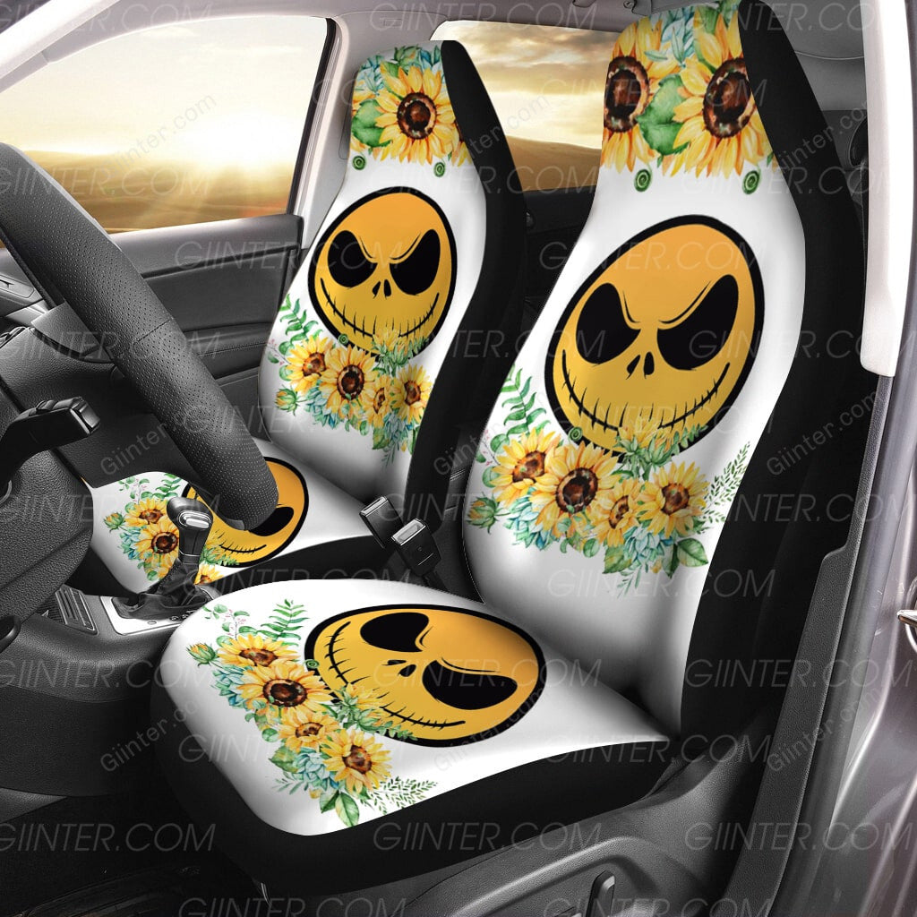 2PCS Sunflower Jack Skellington Car Seat Cover GINNBC87724