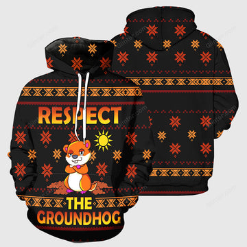 3D All Over Printed Clothes Happy Groundhog Day