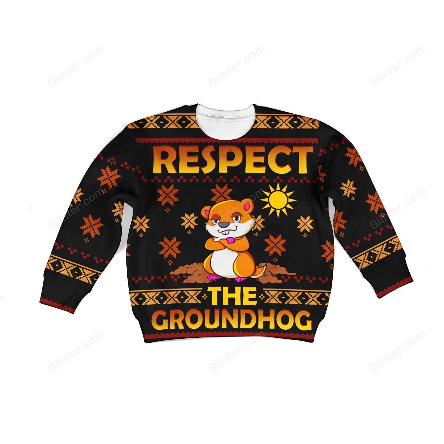 3D All Over Printed Clothes Happy Groundhog Day