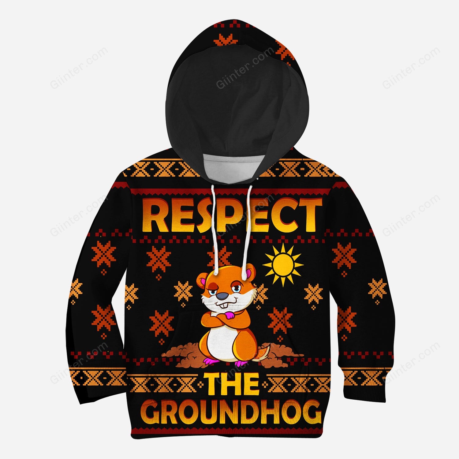 3D All Over Printed Clothes Happy Groundhog Day