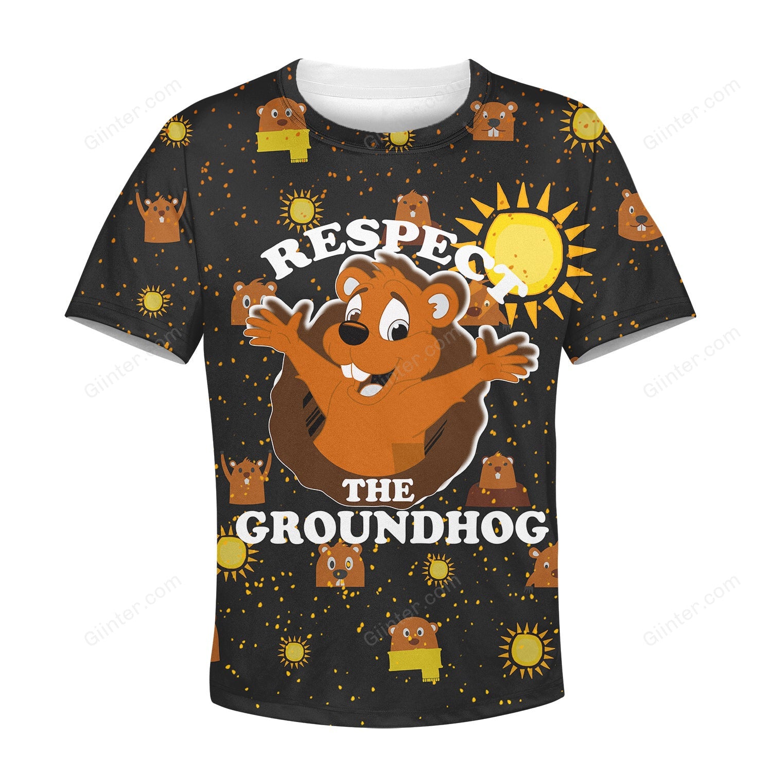 3D All Over Printed Clothes Respect The Groundhog
