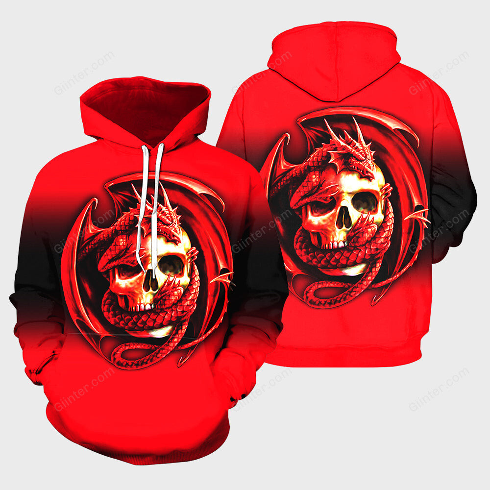 3D All Over Printed Dragon Skulls Clothes