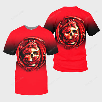 3D All Over Printed Dragon Skulls Clothes