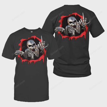 3D All Over Printed Dragon Skulls Clothes 01