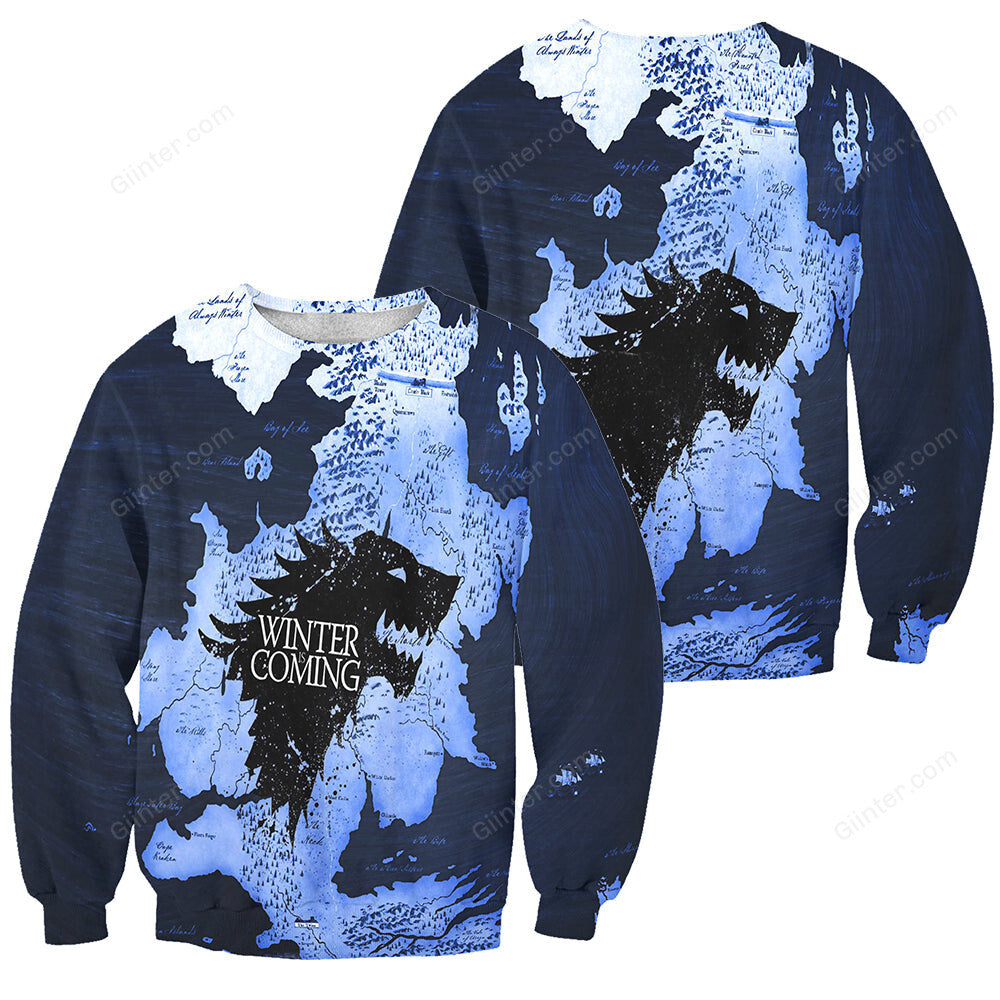 3D ALL OVER PRINTED GAME OF THRONES SWEATSHIRT