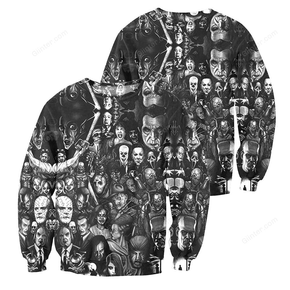 3D All Over Printed Horror Movies Clothes