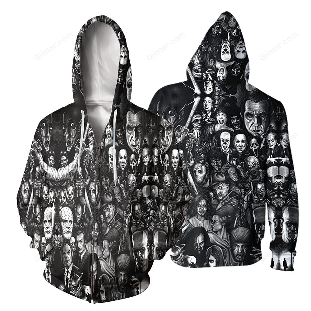 3D All Over Printed Horror Movies Clothes