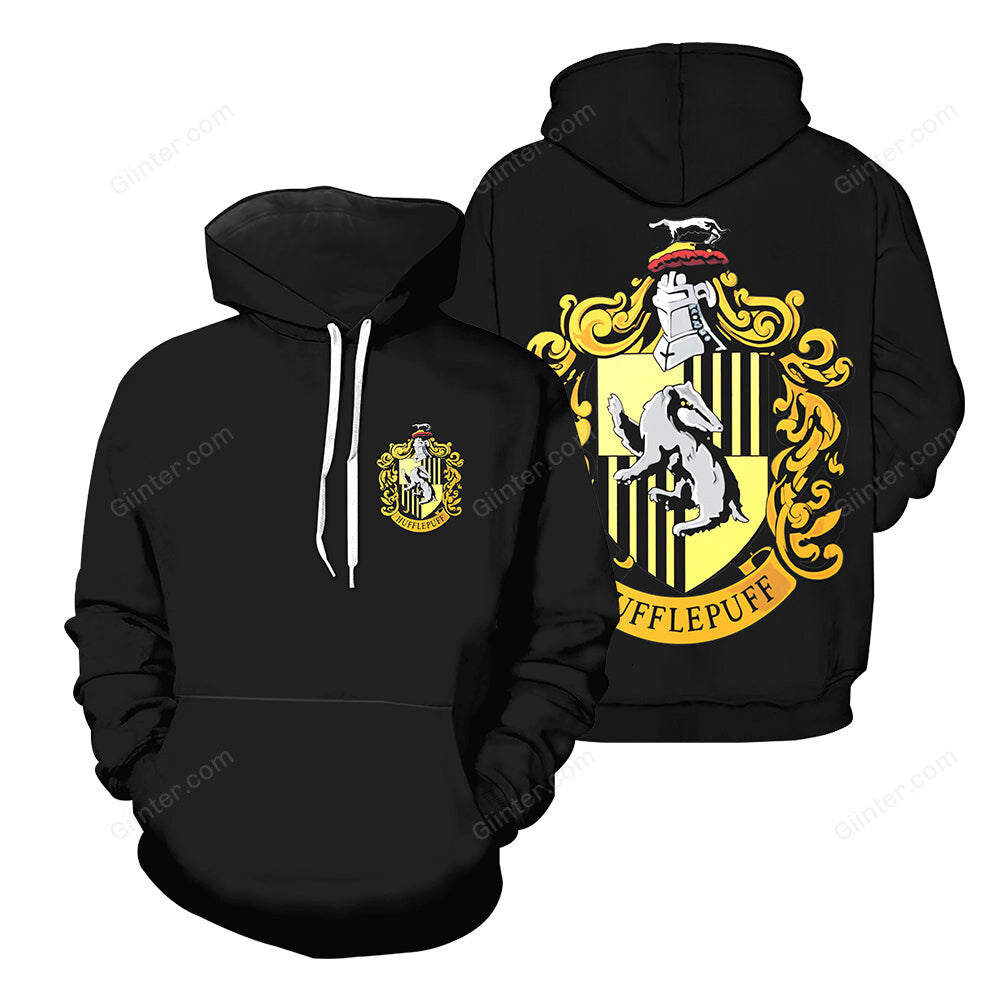 3D All Over Printed Hufflepuff Harry Potter Clothes 01