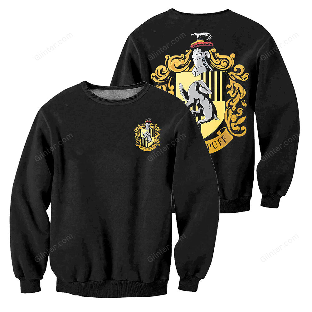 3D All Over Printed Hufflepuff Harry Potter Clothes 01