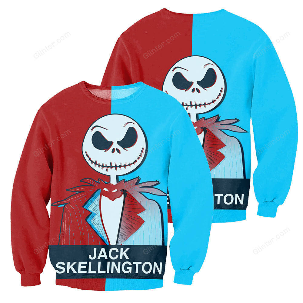 3D All Over Printed Jack & Sally Clothes