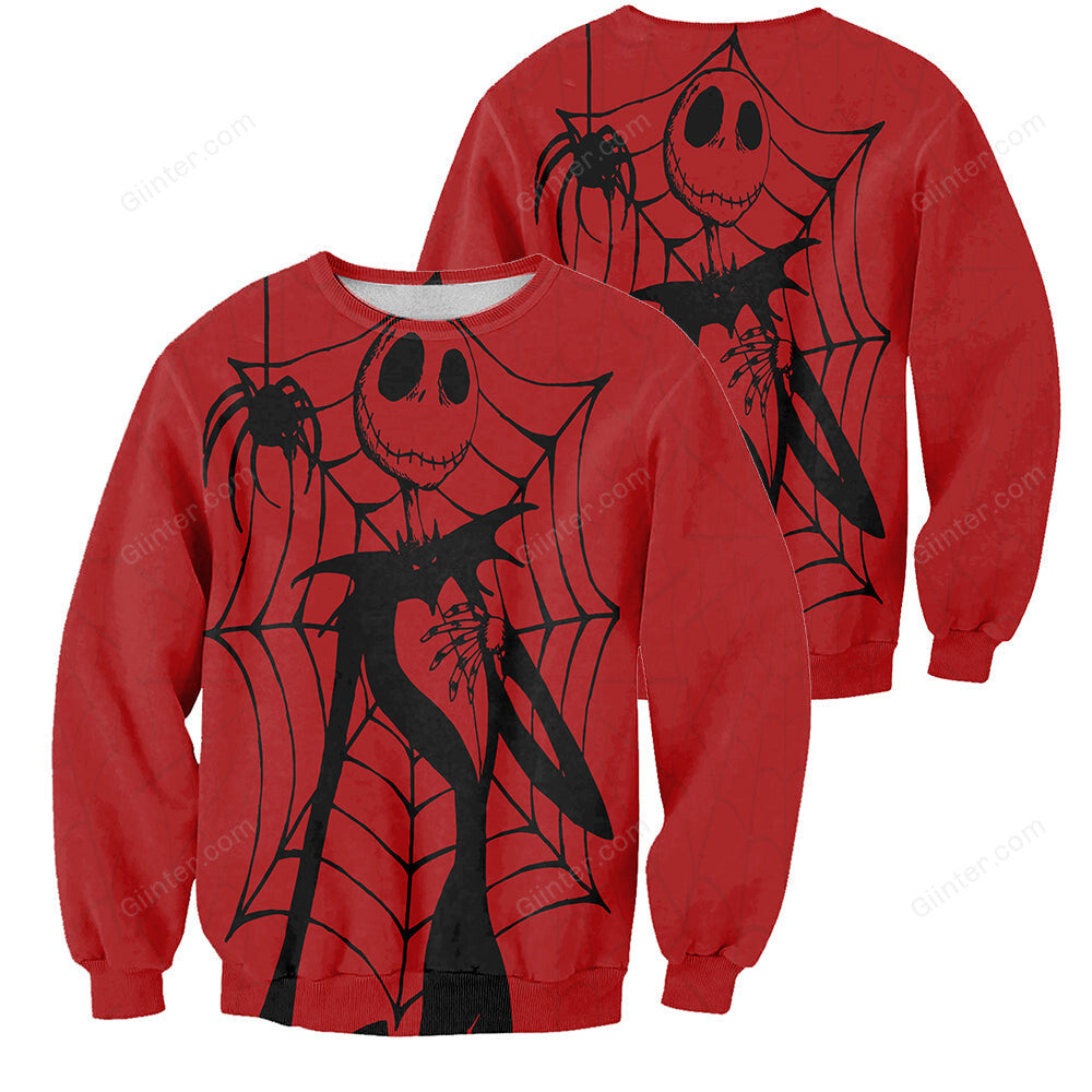 3D All Over Printed Jack Skellington Clothes - Spider Jack
