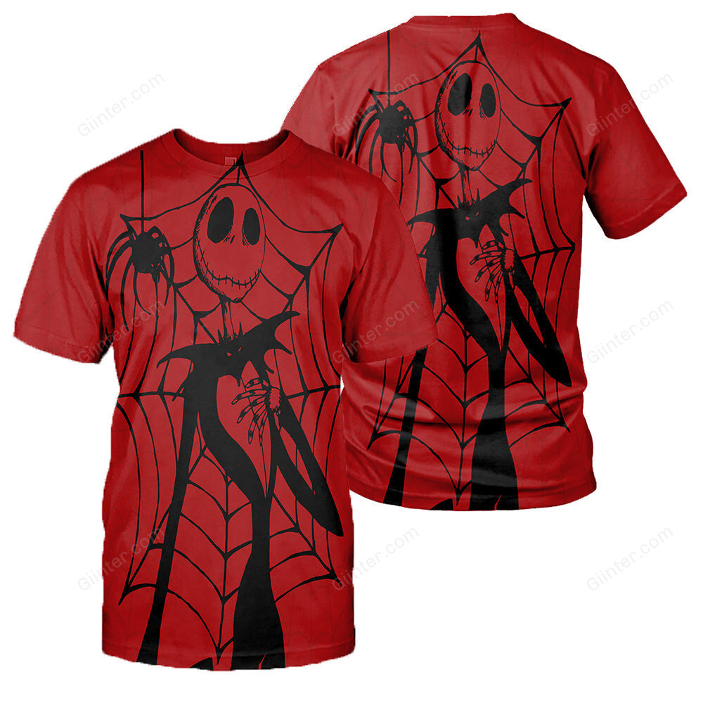 3D All Over Printed Jack Skellington Clothes - Spider Jack