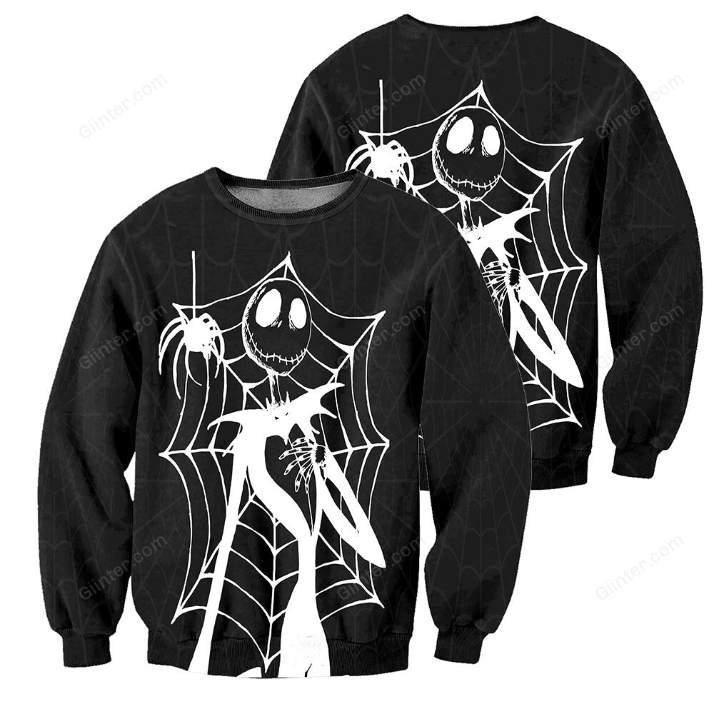 3D All Over Printed Jack Skellington Clothes - Spider Jack