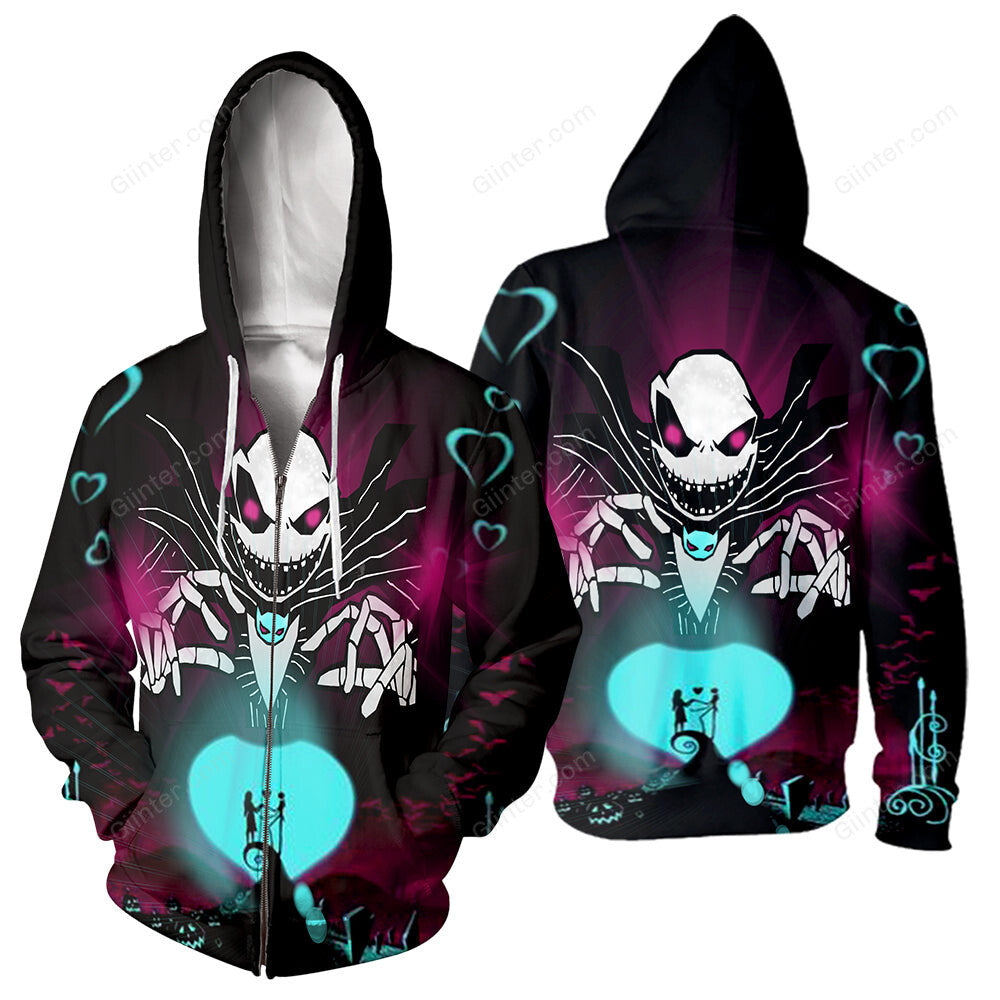 3D All Over Printed Jack Skellington Clothes 01