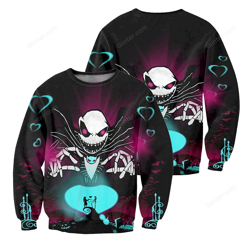 3D All Over Printed Jack Skellington Clothes 01