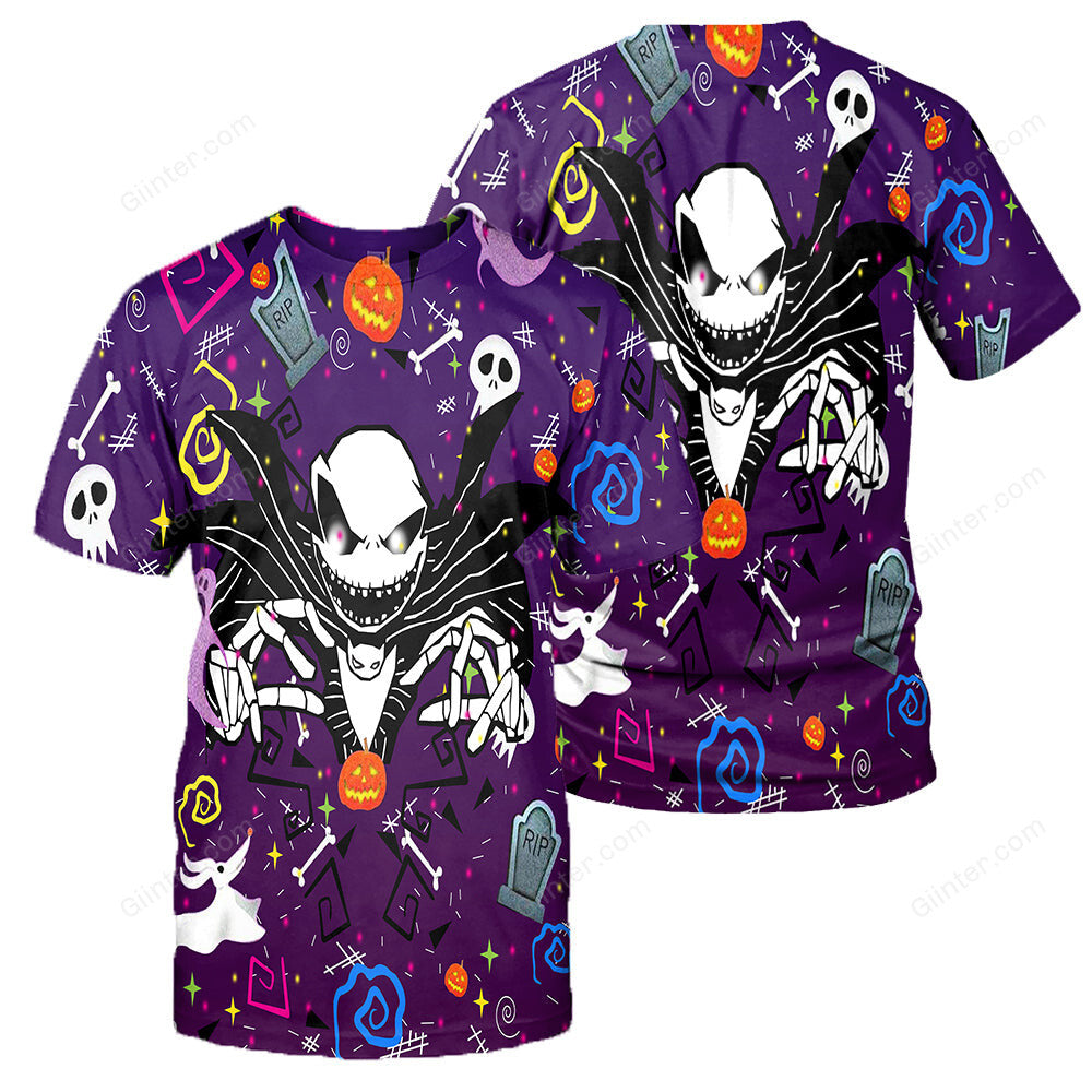 3D All Over Printed Jack Skellington Clothes 02