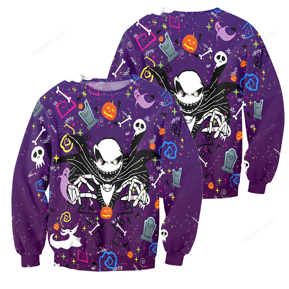 3D All Over Printed Jack Skellington Clothes 02