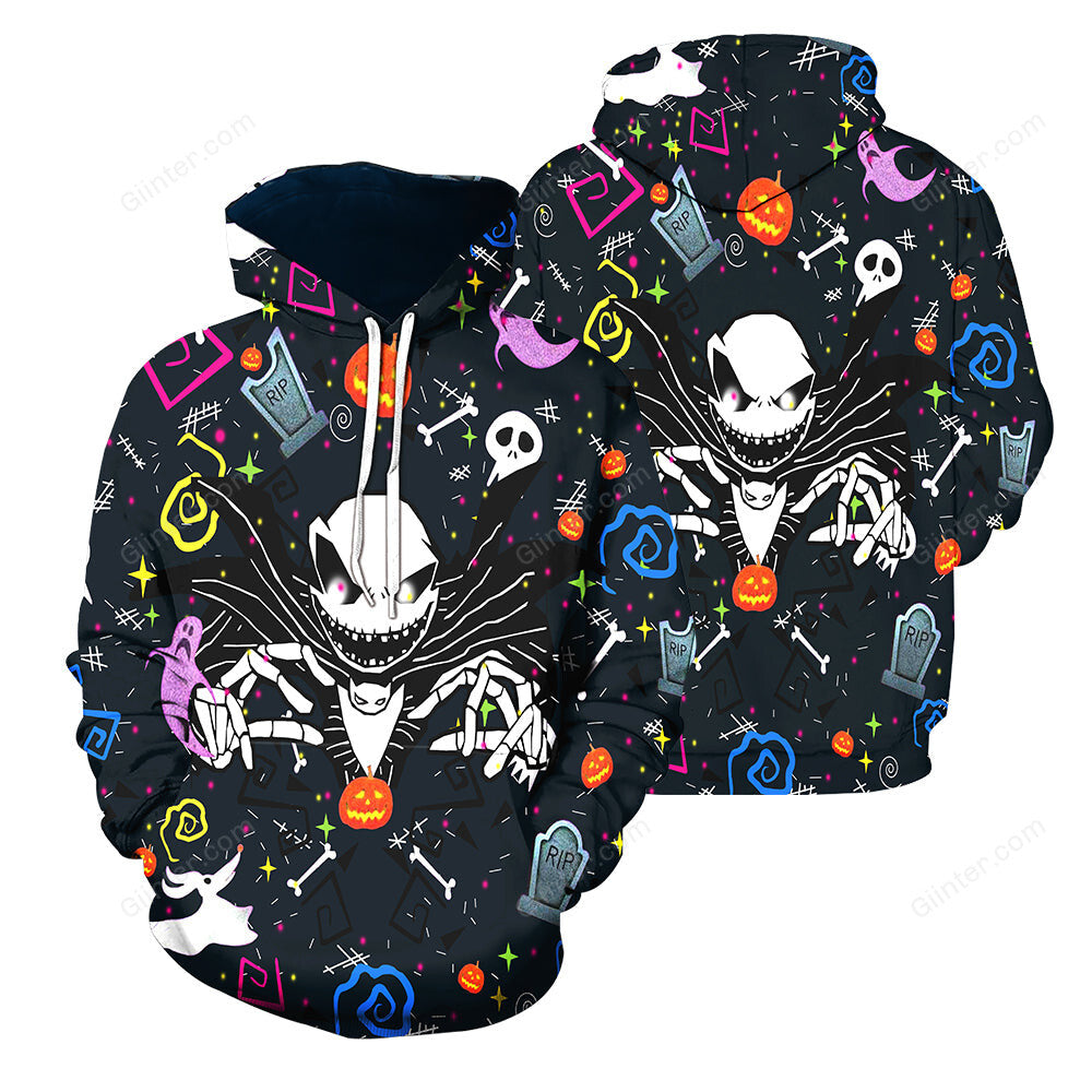 3D All Over Printed Jack Skellington Clothes 06