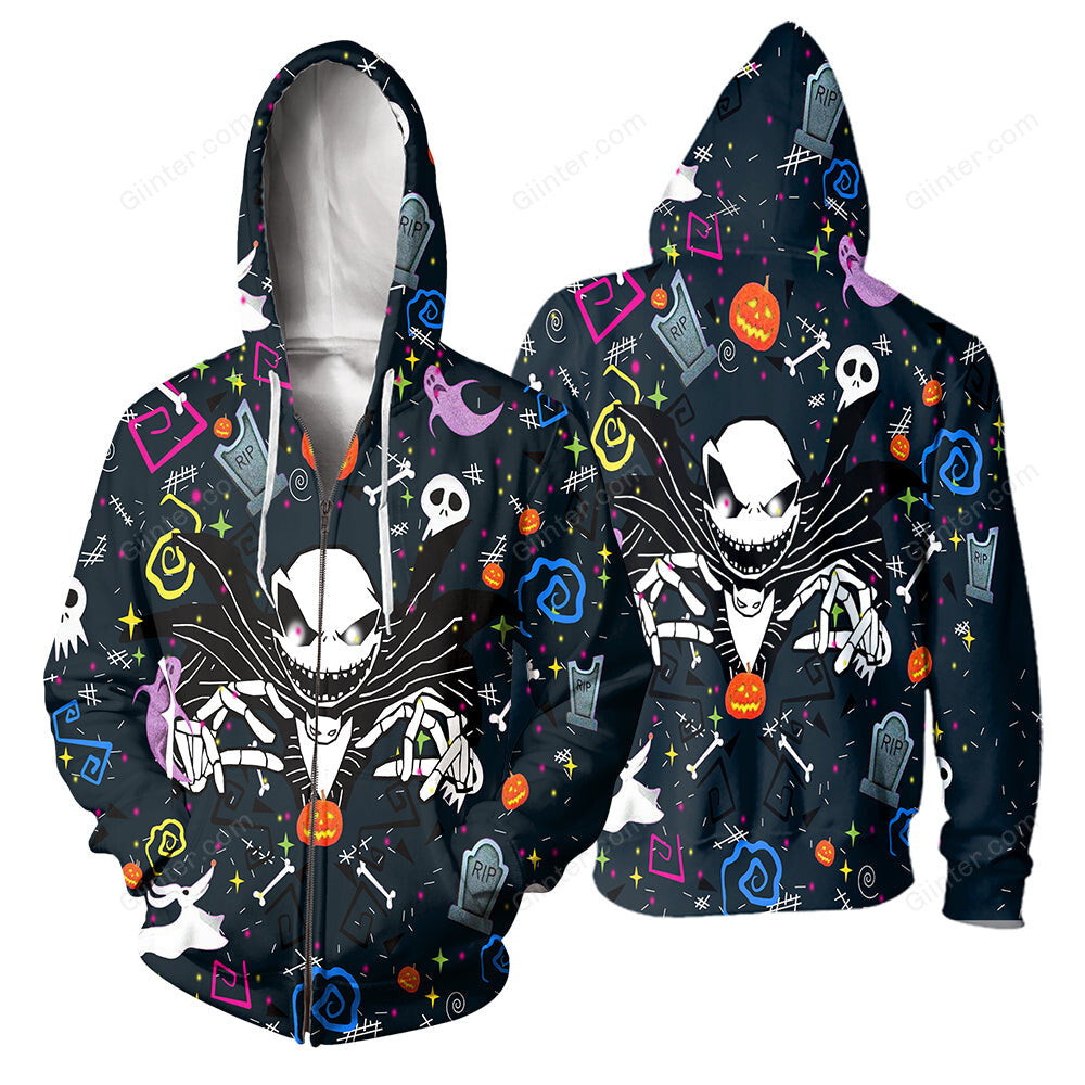 3D All Over Printed Jack Skellington Clothes 06