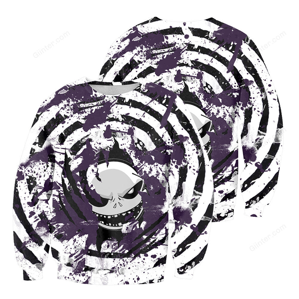 3D All Over Printed Jack Skellington Clothes 27 - Red & Purple (LIMITED EDITION)