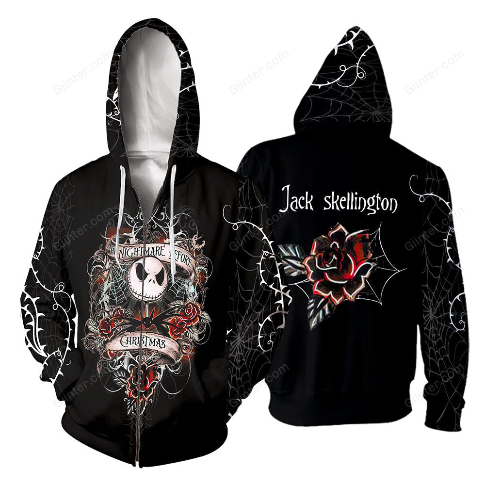 3D All Over Printed Jack Skellington Clothes 33