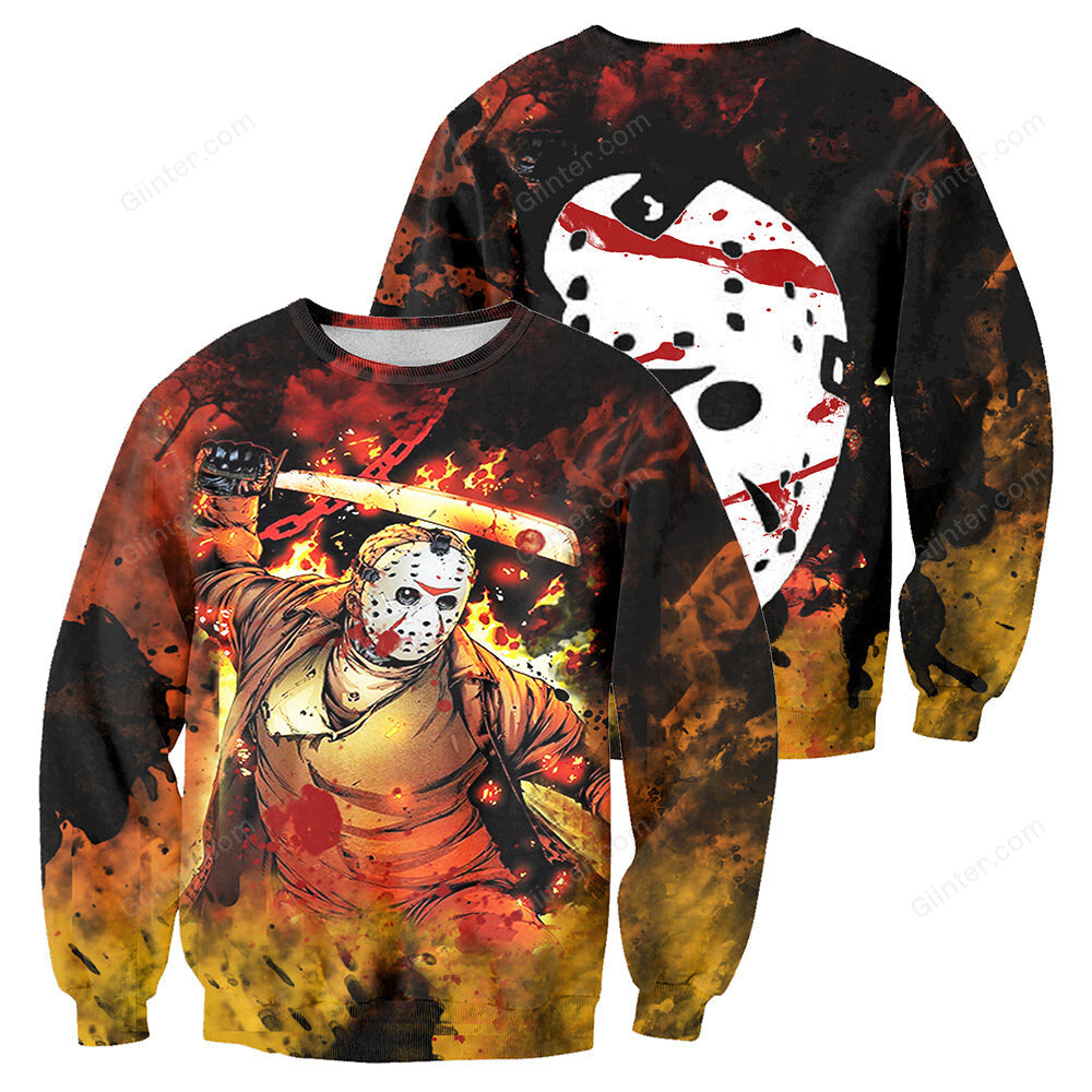 3D All Over Printed Jason Voorhees Clothes 05