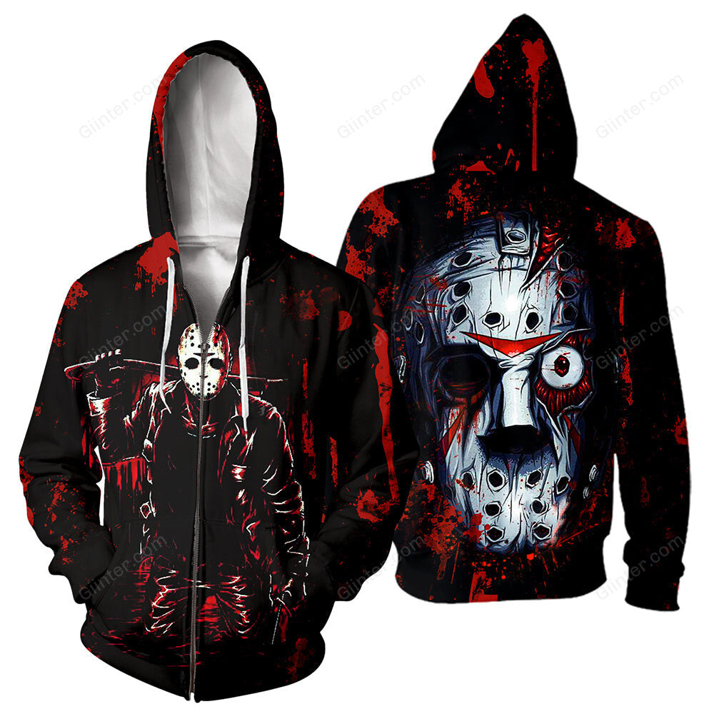 3D All Over Printed Jason Voorhees Clothes 06