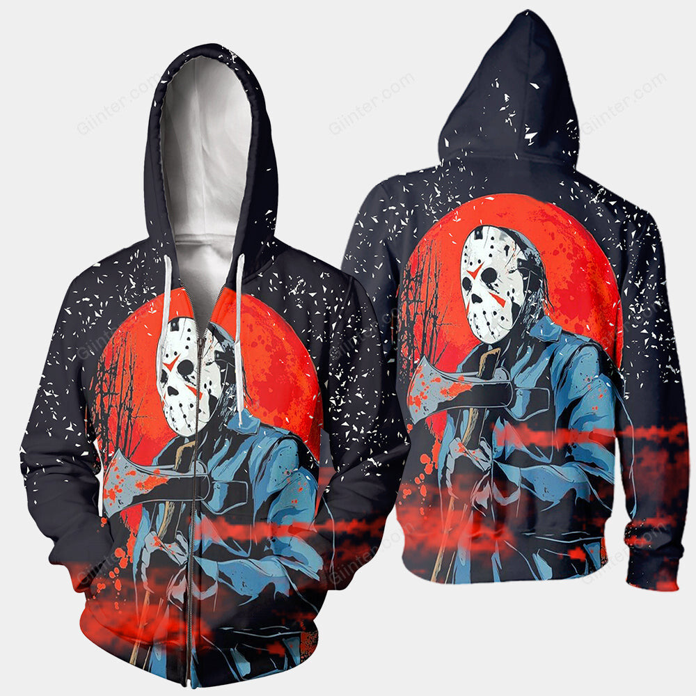3D All Over Printed Jason Voorhees Friday The 13th Clothes 03