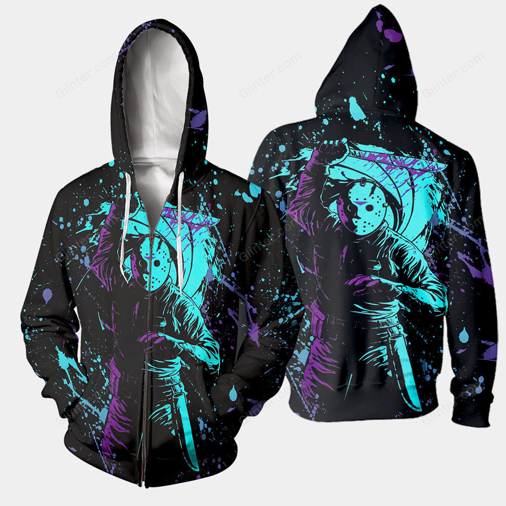 3D All Over Printed Jason Voorhees Friday The 13th Clothes 04