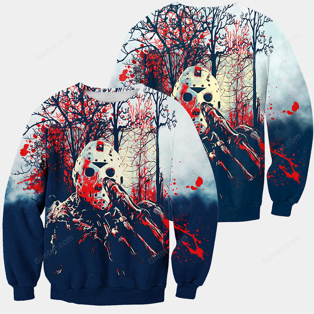 3D All Over Printed Jason Voorhees Friday The 13th Clothes 05