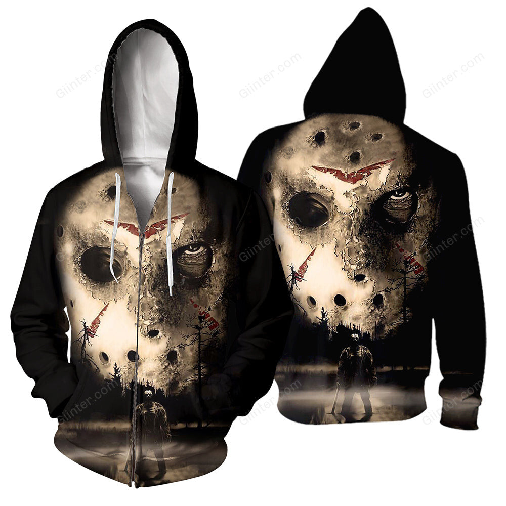 3D All Over Printed Jason Voorhees Friday The 13th Clothes 07