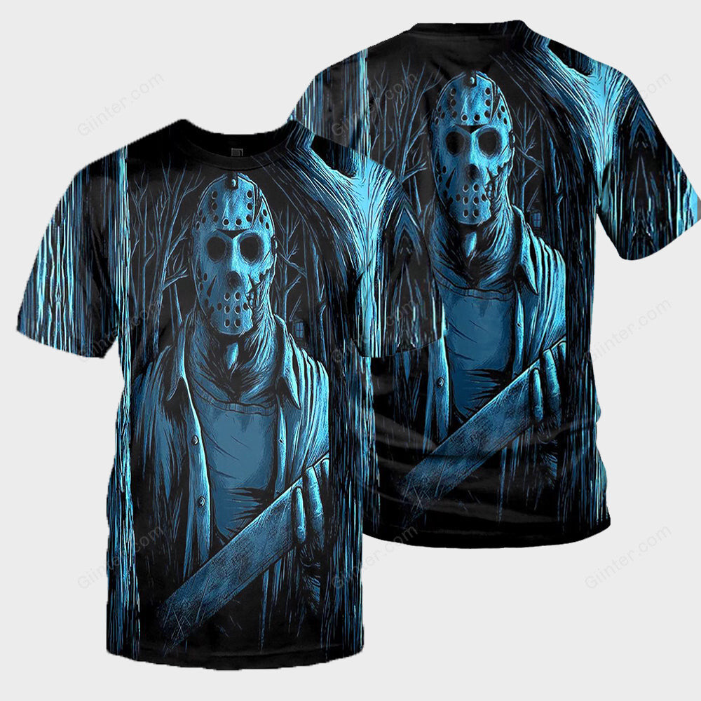 3D All Over Printed Jason Voorhees Friday The 13th Clothes 10
